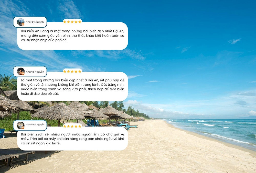 Đánh giá của du khách khi tới biển An Bàng 